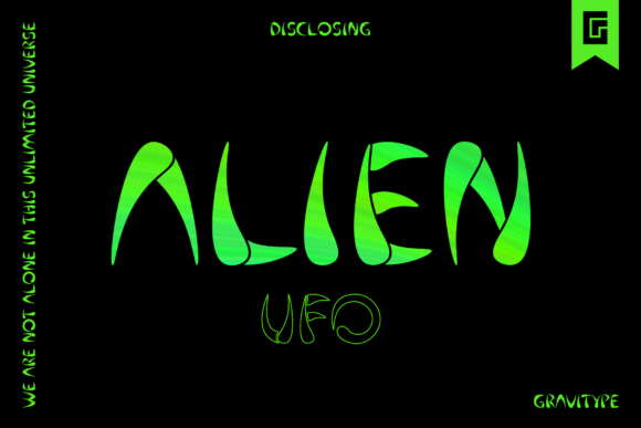 Alien Ufo: A Modern Display Font for Creative Makers