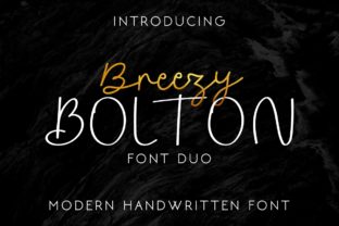 Breezy Bolton: A Font Duo for Handmade Magic