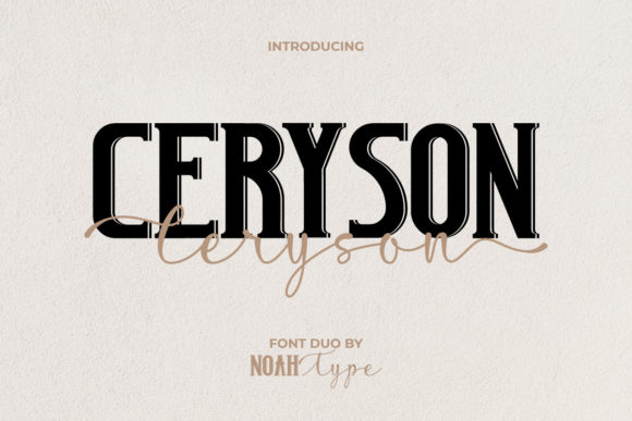 Ceryson Display Font for Web Design