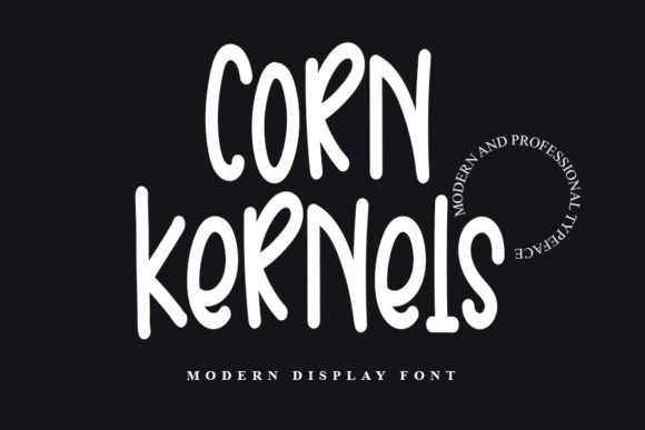 Corn Kernels Font for Web Design