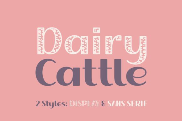 Dairy Cattle: A Versatile Serif Font for Your Brand