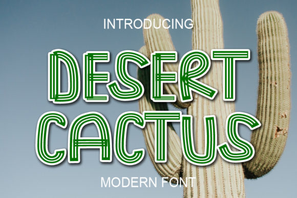 Desert Cactus: A Charming Display Font for Editorial Design