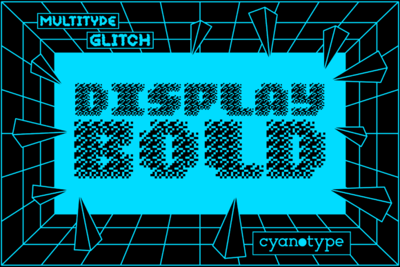 MultiType Glitch Display Bold for Creative Projects
