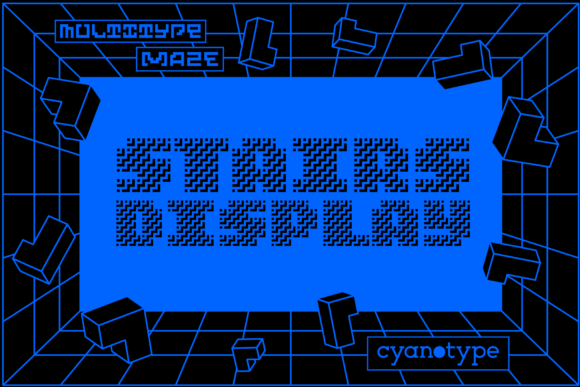 MultiType Maze Stairs Display for Professional Branding