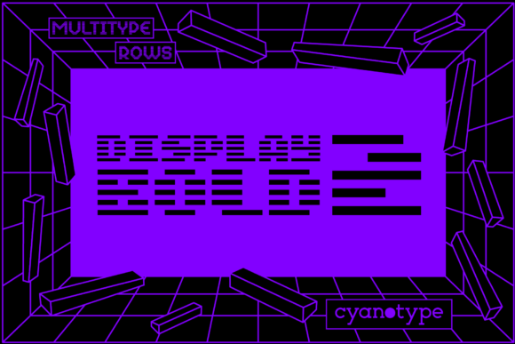 MultiType Rows Display Bold 2 for Web Design