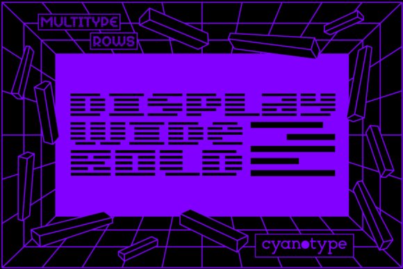MultiType Rows Display Wide Bold 2 for Web Design Projects