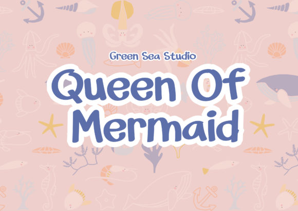 Queen of Mermaid Font for Web Design Projects