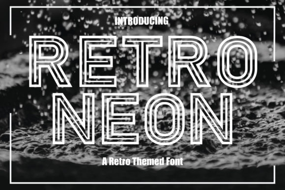 Retro Neon: A Vibrant Font for Handmade Creations