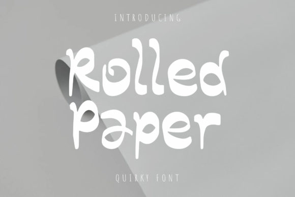 Rolled Paper Font for Handmade Creations