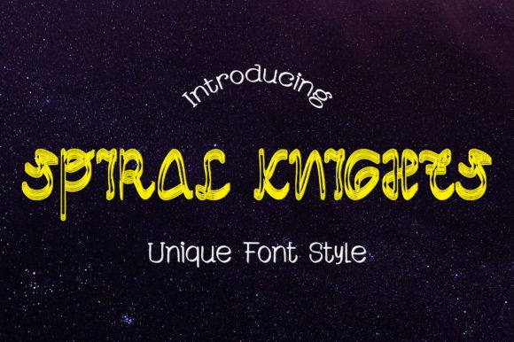 Spiral Knights Font for Web Design Projects