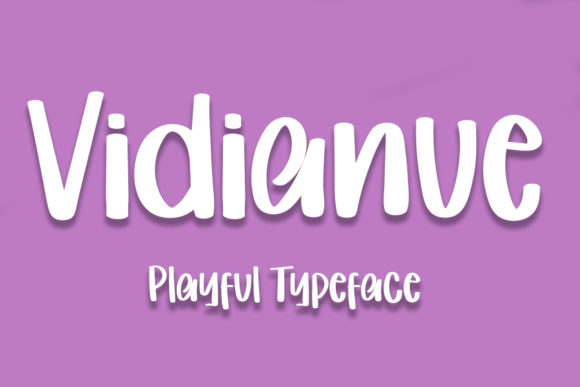 Vidianue: A Playful Display Font for Digital Branding