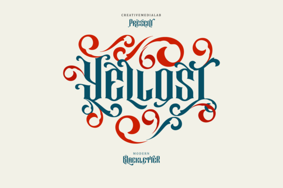 Yellost: A Unique Blackletter Font for Digital Branding